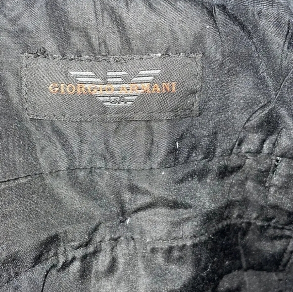 Giorgio Armani Le Collezioni Italy Vintage Black Trouser Dress Pants Size 33 VTG - Picture 2 of 6